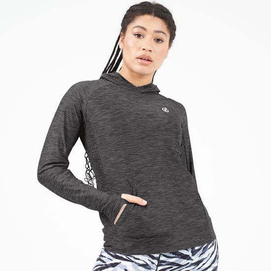 Dare 2B Womens/Ladies Sprint City Lightweight Hoodie (Ebony Grey)