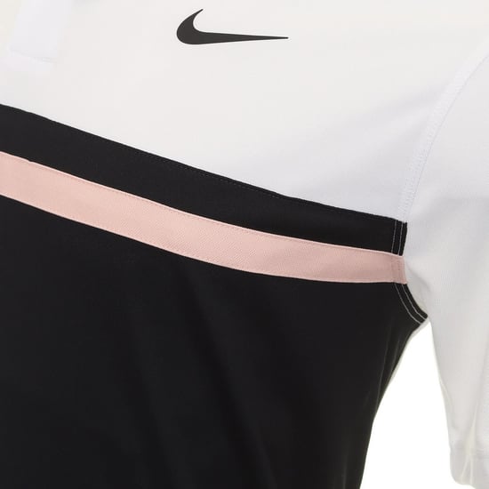 Nike Mens Victory Colour Block Dri-FIT Polo Shirt (White/Black/Artic Orange) - Image 2