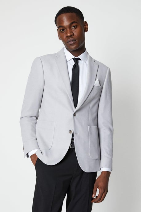Pique Jersey Patch Pocket Blazer - Image 5