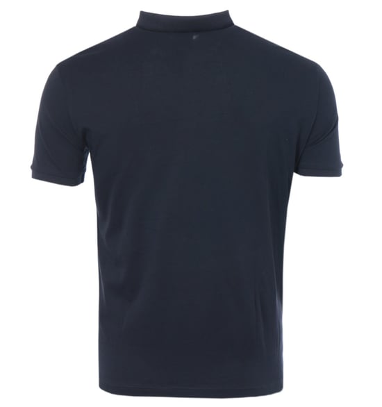 Armani Exchange Logo Lettering Jersey Polo Shirt - Navy