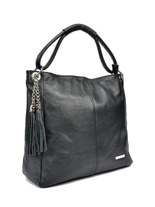 Anna Luchini SS22 AL 1071 Black Leather Bag - Image 4