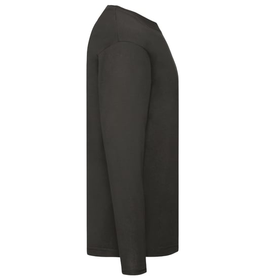 Fruit of the Loom Mens Original Plain Long-Sleeved T-Shirt (Black) - Image 3