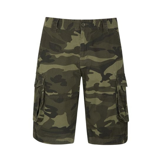Mountain Warehouse Heren Camo Cargo Shorts (Khaki Groen/Zwart) - Image 1