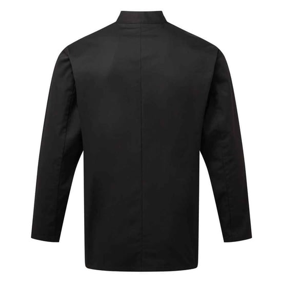 Premier Heren Essentieel koksjasje met lange mouwen (Zwart) - Image 2