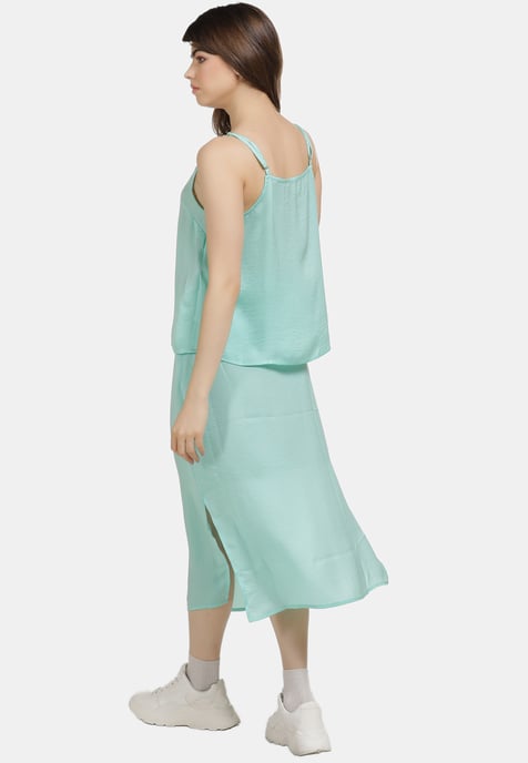 Mymo Lace Top women aqua - Image 4