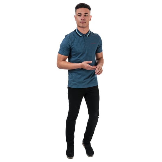 Men's Ted Baker Kabby Golf Polo Shirt in Dark Blue