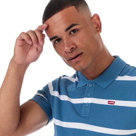 Men's Levis Good Polo Shirt in Blue - Image 4