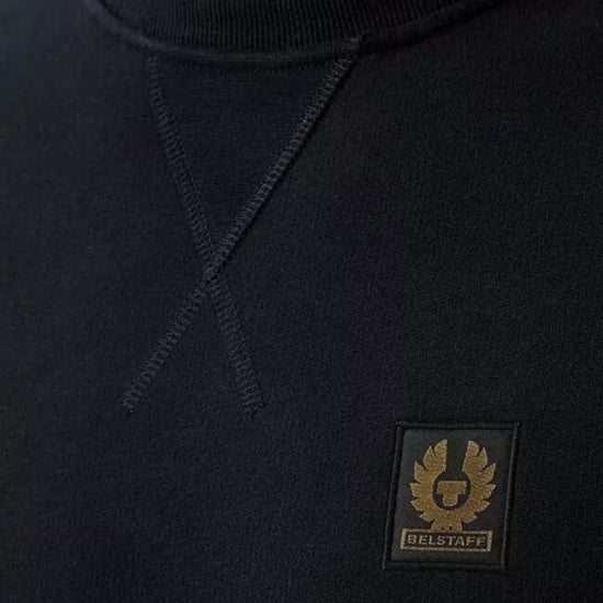 Belstaff Mens Cotton Fleece Sweater Black