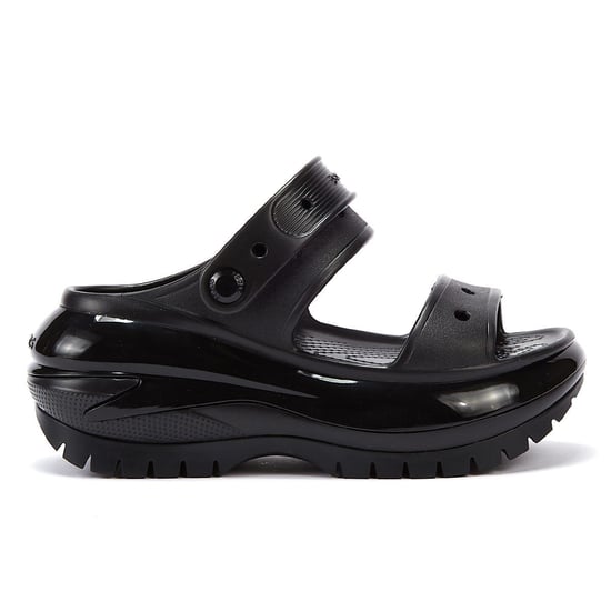 Crocs Classic Mega Crush Women's Black Sandals - Image 3