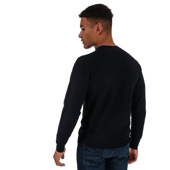 Men's Ted Baker Staylay Textured Crew Neck Jumper in Navy - Image 2