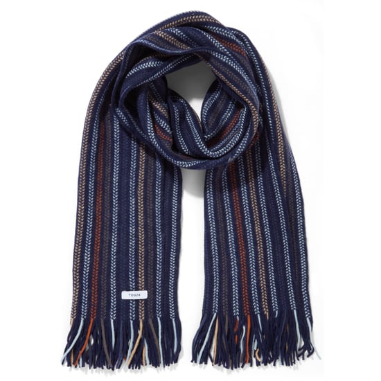 Jenkin Knitted Scarf Multi Col Stripe