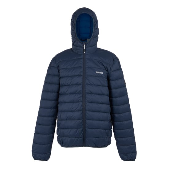 Regatta Mens Marizion Baffled Hooded Padded Jacket (Navy/Olympic Blue) - Image 1