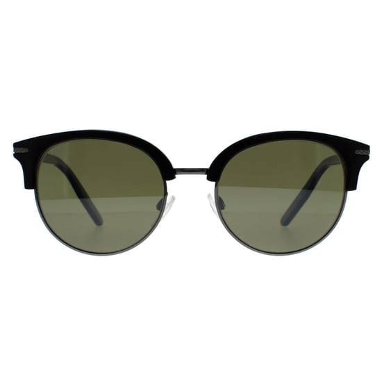 Serengeti Round Womens Shiny Dark Gunmetal Black Mineral Polarized 555nm Green Lela - Image 1