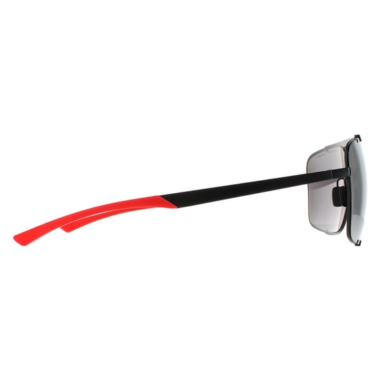 Porsche Design Aviator Mens Black Red Mercury Silver Mirror P8919