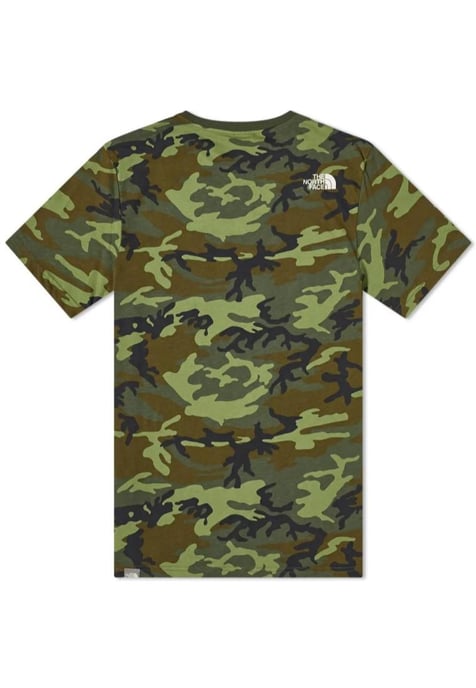 The North Face Mens T Shirt SS Simple Dome Tee Camo Print - Image 6