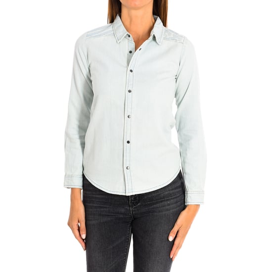 Women's long-sleeved denim shirt 8381
