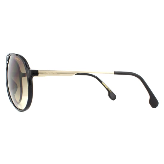 Carrera Aviator Mens Black Brown Gradient Sunglasses