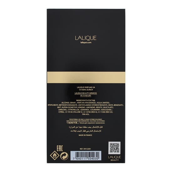 Lalique Noir Premier Illusion Captive Eau De Parfum 100ml Spray For Her