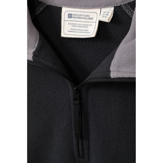 Mountain Warehouse Dames/Dames Montana Half Zip Fleece Top (Zwart) - Image 2
