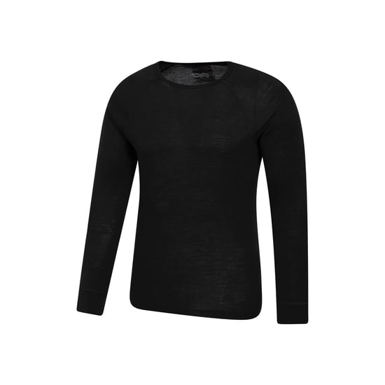 Mountain Warehouse Mens Merino Wool Thermal Top (Black)
