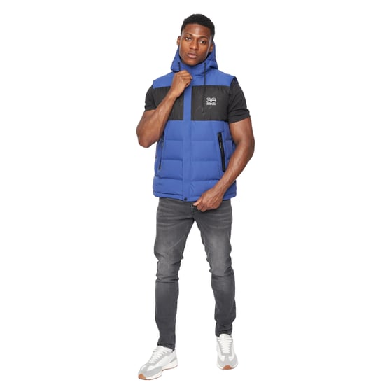 Crosshatch Mens Kremlins Präglad Gilet (Blå) - Image 3