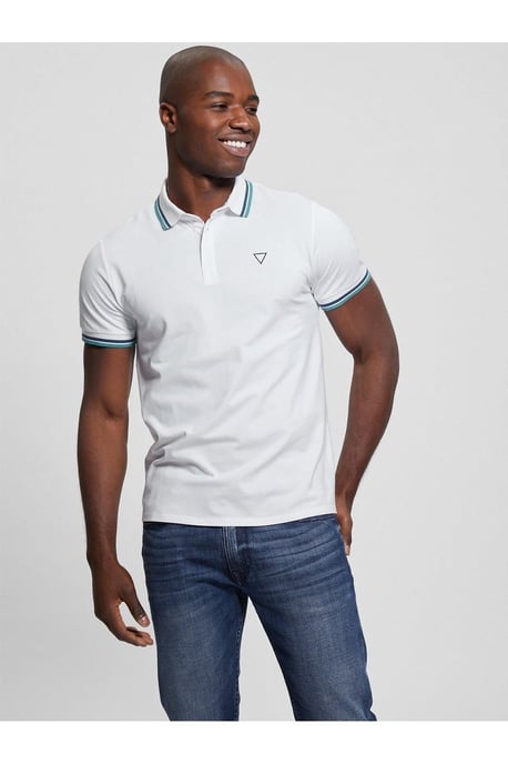 Sport Pique Poloshirt Wit - Image 3