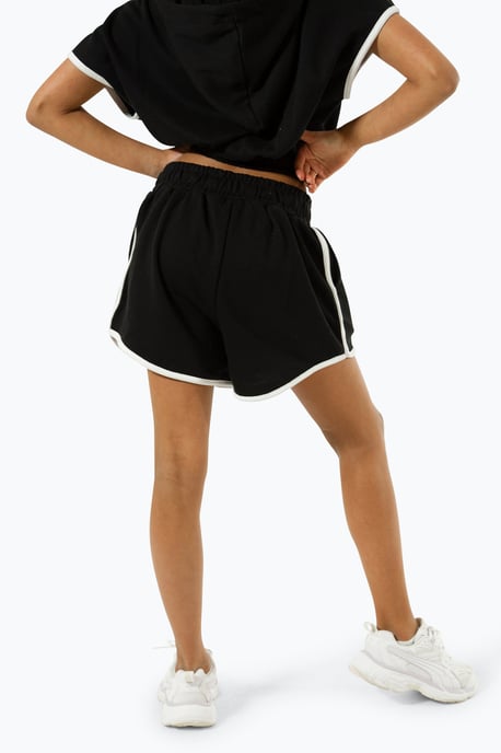 Hype Girls Black Script Shorts