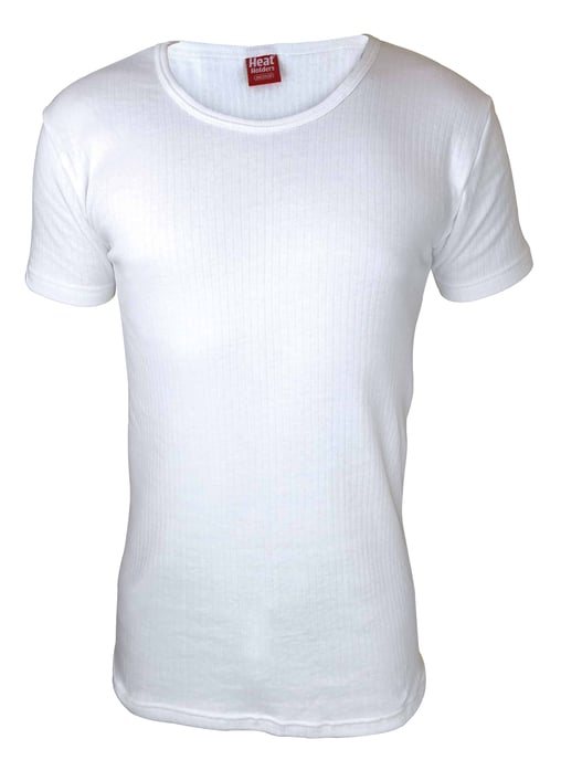 Heat Holders - Mens Cotton Thermal Underwear Short Sleeve T Shirt Vest - Image 1