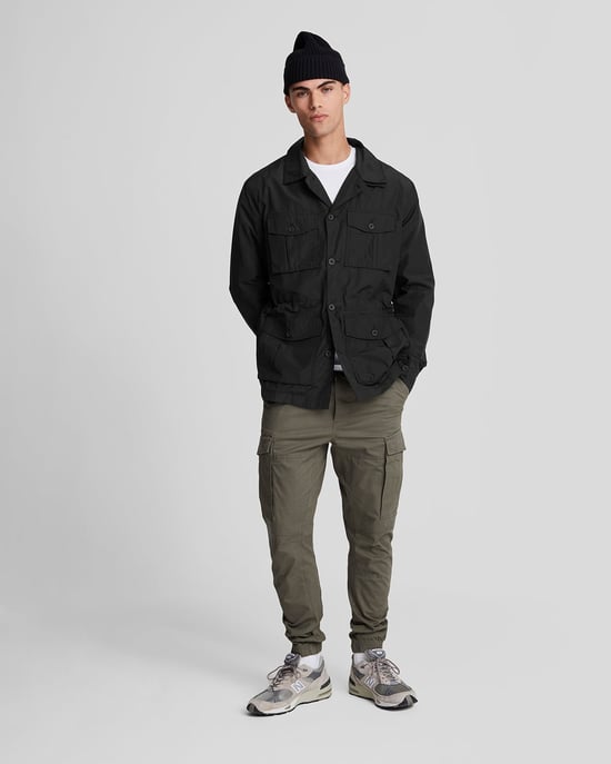 Mens Field Jacket in Black - Image 2
