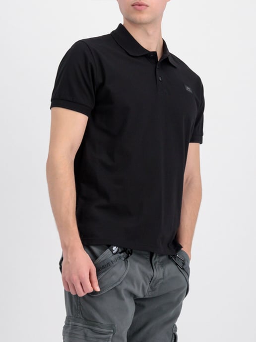 Alpha Industries Heren X-fit Polo in Zwart - Image 1