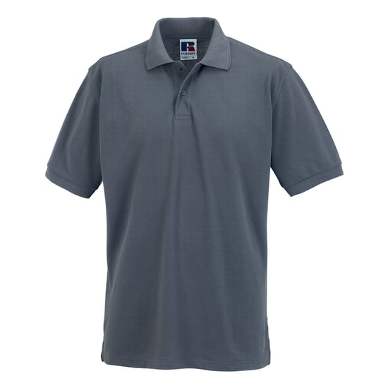 Russell Heren Polycotton Pique Slijtvast Poloshirt (Konvooi Grijs) - Image 1