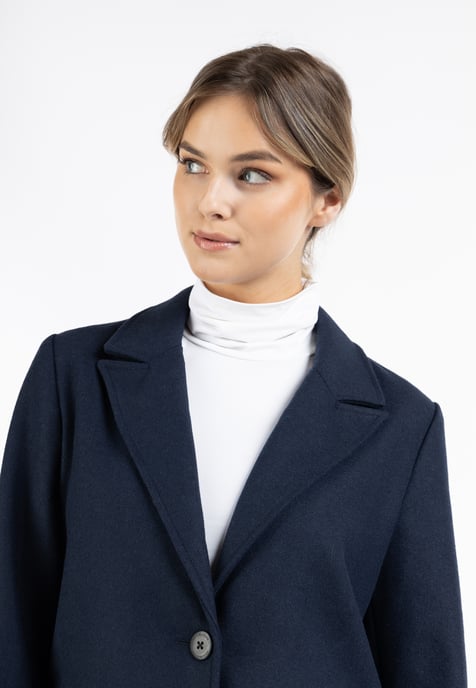 Dreimaster Lange blazer van wolmix Dames nachtblauw - Image 5