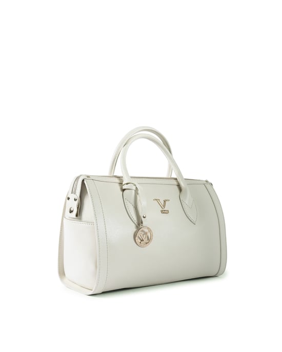 V Italia Womens Handbag V014 SAFFIANO-G CREMA - Image 2