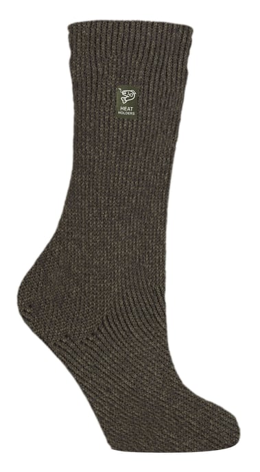 Mens Knee High Angling Socks | Heat Holders | Thermal Outdoor Long Fisherman Socks for Winter - Forest Green - Image 1