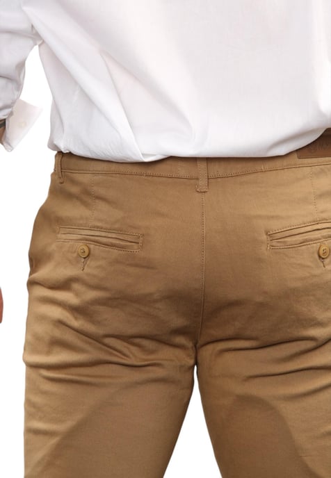 MYT Heren Slim Fit Chino in Tan - Image 6