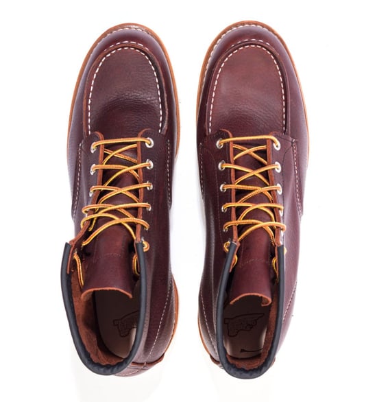 Men's Red Wing 8138 Classic Moc Toe Leather Boots in Brown - Image 5