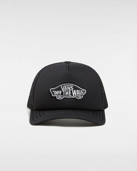 VANS Kids Classic Patch Curved Bill Trucker Hat in Black