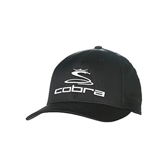 Cobra Pro Tour Flexit Mens Black Golf Cap - Image 1