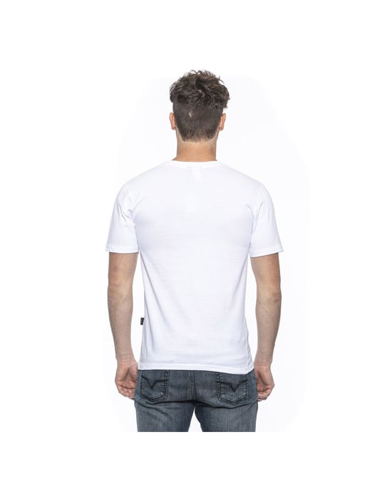 19V69 Italia Mens T-Shirt White Troy White