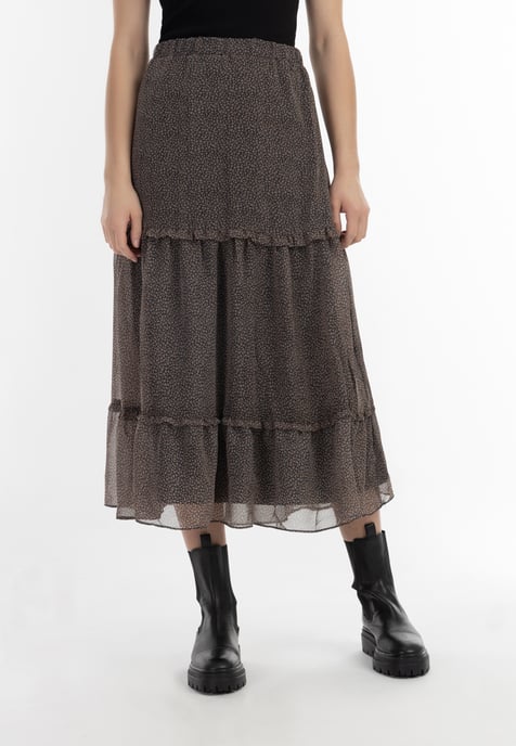 Dreimaster Maxi rok Dames zwart en wit - Image 3