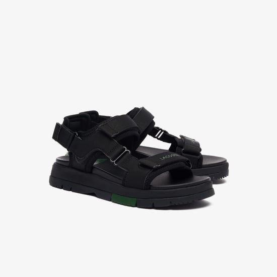 Women's Lacoste Suruga Premium Sandals in black green