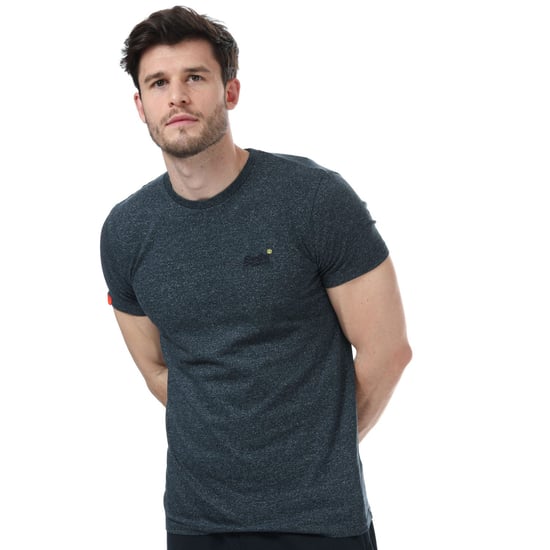 Men's Superdry Vintage Embroidered T-Shirt in Navy