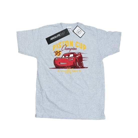 Disney Mens Cars Piston Cup Champion T-Shirt (Sports Grey) - Image 1