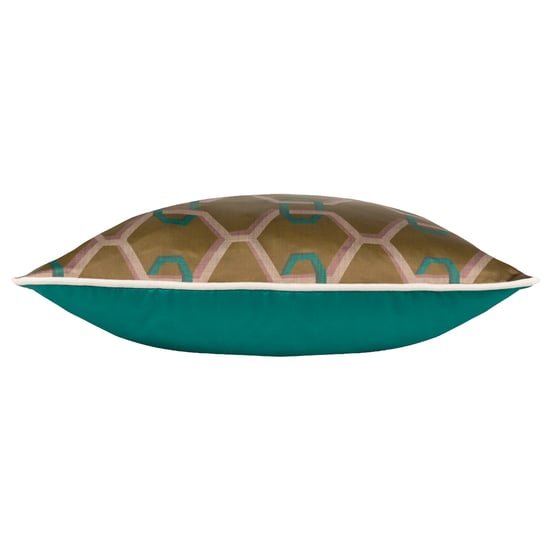 Paoletti Carnaby Chain Geometric Satin Polyester Filled Cushion - Image 3