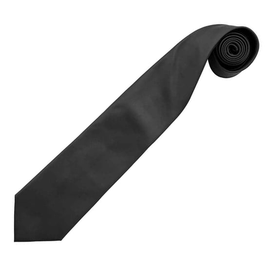 Premier Mens “Colours” Plain Fashion / Business Tie (Black)