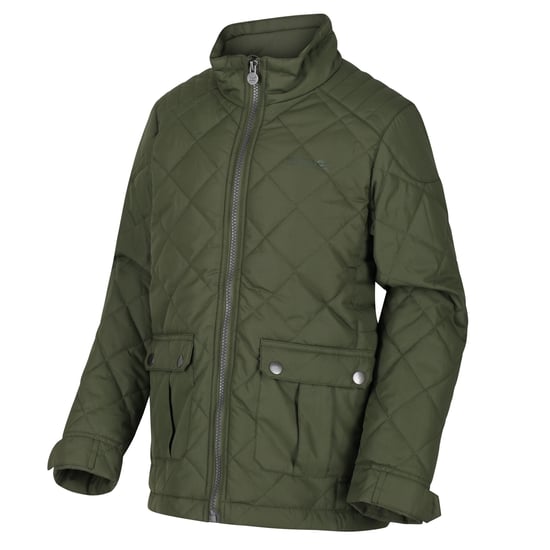 Regatta Childrens/Kids Zion Quilted Insulated Jacket (Racing Green) - Image 3