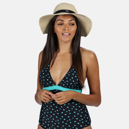 Regatta Womens/Ladies Flavia Polka Dot One Piece Swimsuit (Navy)
