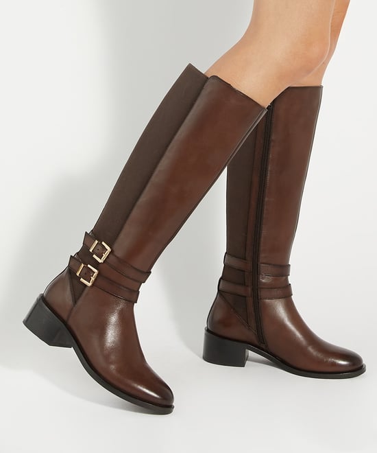 Dune Ladies Tatter - Leather Knee High Riding Boots