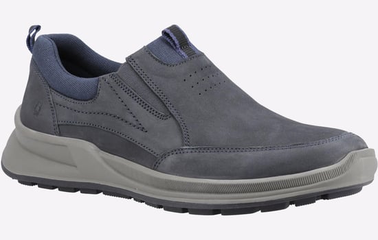 Hush Puppies Arthur Nubuck Heren Marineblauwe Instappers - Image 2