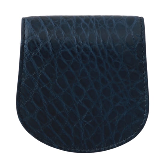 Dolce & Gabbana Men's Blue Holder Pocket Wallet Blue Exotic Skin Condom Case - Image 3